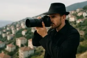 חוקר פרטי בעת חקירה בחיפה מבצע מעקב ומצלם על אזור הררי בעיר