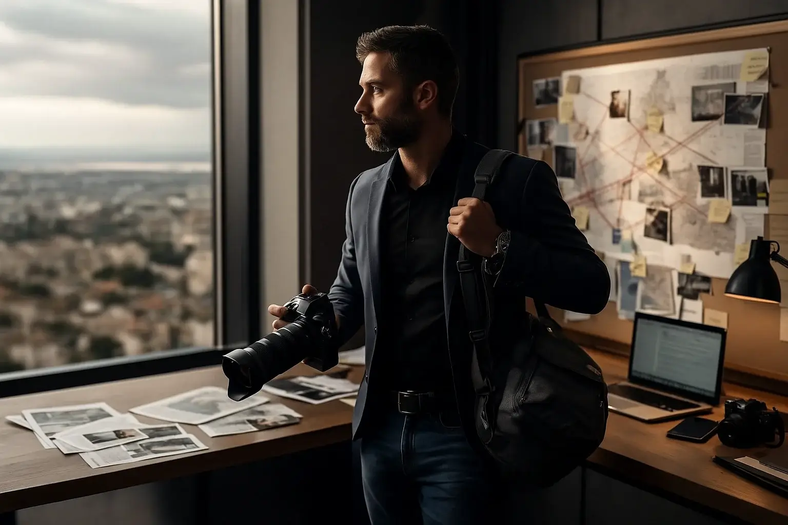 חוקר פרטי בצפון מתכונן לצאת לחקירת שטח